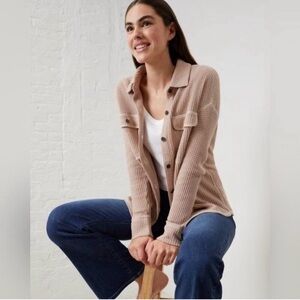 UpWest Cozy Up Waffle Knit Sweater-M